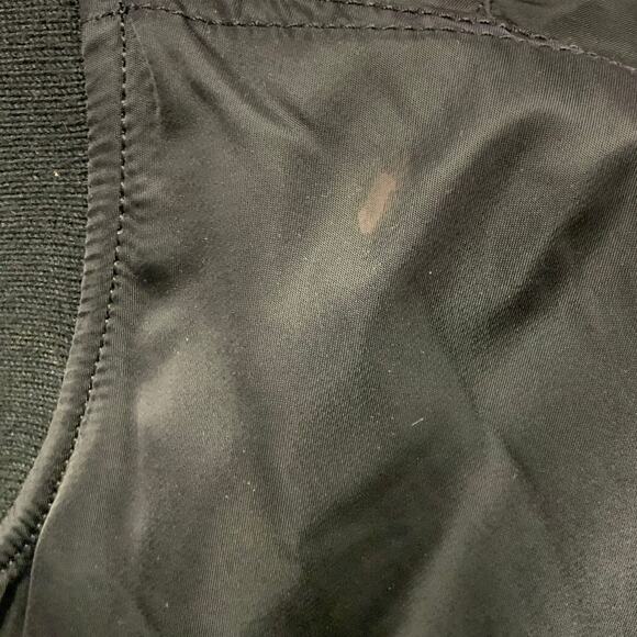 ALPHA INDUSTRIES Size 4XL Black Orange Nylon Reversible Bomber Jacket - Picture 10 of 11